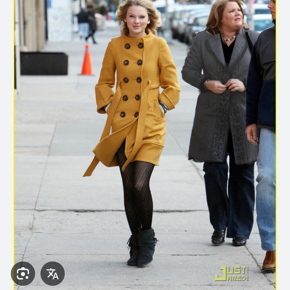 Kate Spade Mustard Yellow Trench Coat.